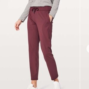 Lululemon Athletica Burgundy Ankle Pants